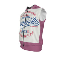 All-Over Print Men's Zipper-up Sleeveless Hoodie