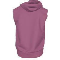 All-Over Print Men's Zipper-up Sleeveless Hoodie